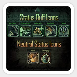 Buff Icons Collection Sticker